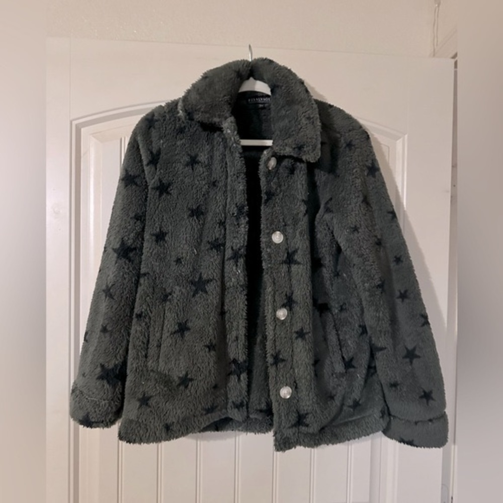 Army green star soft jacket